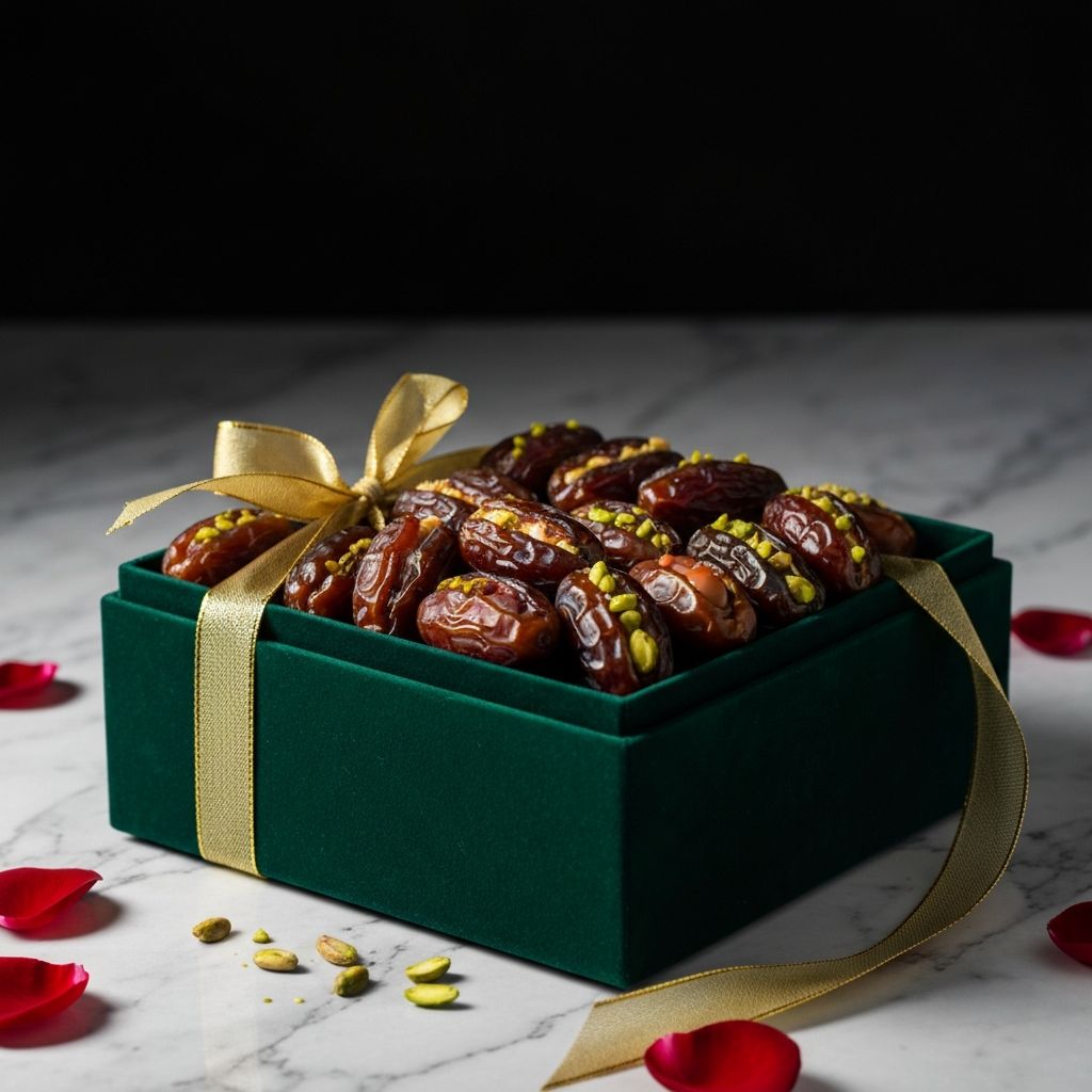 Luxury stuffed dates gift box
